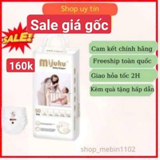 (Chính hãng) Tã/Bỉm quần mijuku xuất nhật đủ size M/L/XL/XXL/XXXL 40/50/90/100 miếng