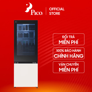 Tủ lạnh LG Inverter 340 lít InstaView LBB33BGMAI màu trắng