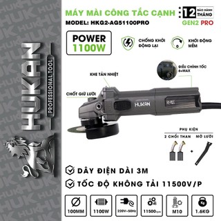  Máy mài góc HUKAN HKG2-AG51100PRO Công tắc cạnh Công Suất 1100w 