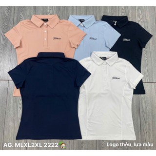 Áo Thể Thao Nữ Titleist Cổ Trụ Vải Xuất Xịn Nhẹ Mát Co Dãn Tốt Chơi Tennis, Pickleball, Golf, Cầu Lông - ATL08