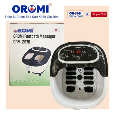 Bồn massage ngâm chân OROMI ORM-267B - Máy mát-xa thư giãn tự động làm nóng nước
