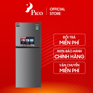 [Pico Official - Lắp đặt 0Đ HN HCM] Tủ lạnh Sharp Inverter 197 lít SJ-X215V-SL màu bạc