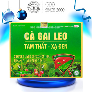 Viên uống cà gai leo tam thất xạ đen bổ gan mát gan (1H/50 viên)