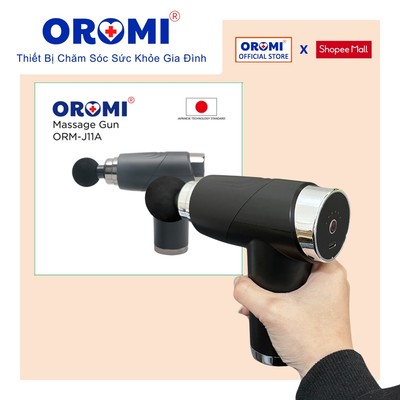 Máy massage cầm tay mini OROMI ORM-J10A/ORM-J11A - Súng matxa giảm đau mỏi cơ bắp - Mát xa toàn thân, cổ, vai, gáy