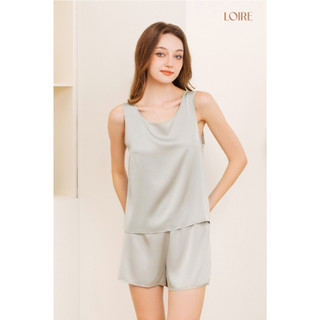 Bộ Đồ Ngủ Lụa Cộc Basic  Dáng Lụa Tơ Mềm Nhẹ Êm Thông Thoáng LOIRECHIC BCC01