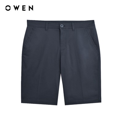Owen - Quần short Slim Fit SK251257 màu Xám đậm chất liệu CVC Spandex