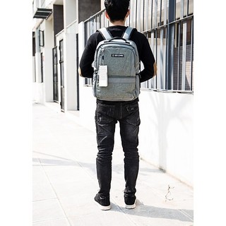 Balo laptop 14" Simplecarry B2B03 thiết kế thời trang nam nữ unisex nhiều ngăn tiện dụng, vải chống thấm đi học đi làm