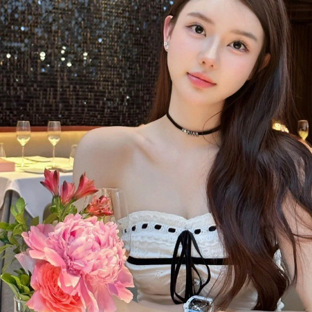 Choker nhung đen chữ JD đá sang chảnh hotgirl JADEN23