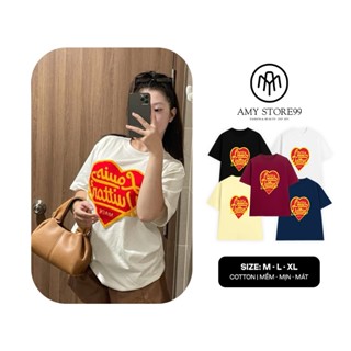  THÊU XÙ | Áo Thun LV Trái Tim Made Form Rộng Tay Lỡ Cực Xịn Sò Áo Phông Unisex Nam Nữ 