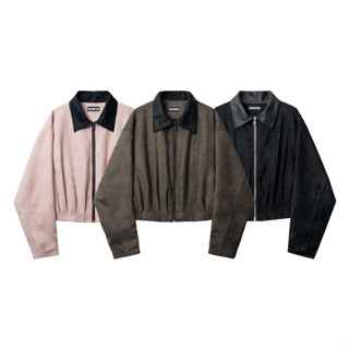 ÁO KHOÁC ISME SUEDE BOMBER JACKET FORM BOXY