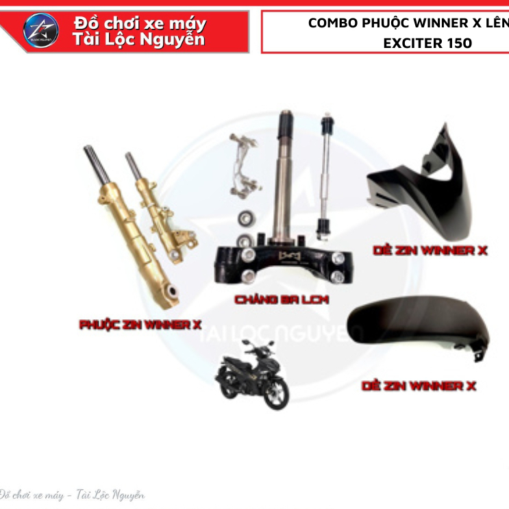 COMBO PHUỘC WINNER X LÊN CHO EXCITER 150