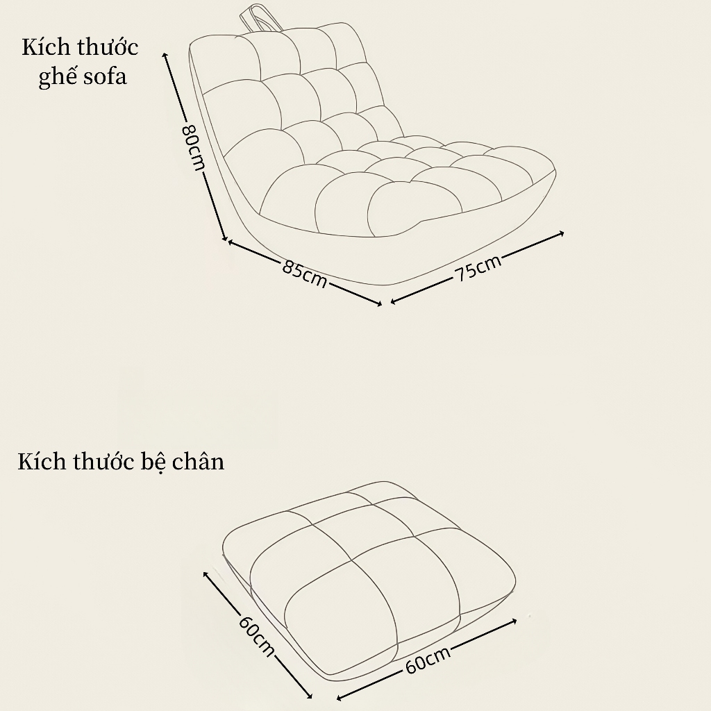 (Giao hàng trong ngày)Ghế lưng đơn Người Lười Sofa Ghế da giả có thể ngủ tatami , Phù Hợp Cho Phòng Khách Ban Công Phòng | BigBuy360 - bigbuy360.vn