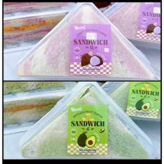  Bánh Sandwich tam giác chà bông vị khoai môn bơ - Ăn Vặt 189 