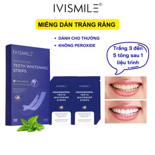 Miếng dán trắng răng Ivismle với bạc hà tự nhiên giúp hỗ trợ làm sáng và tạo hơi thở dễ chịu