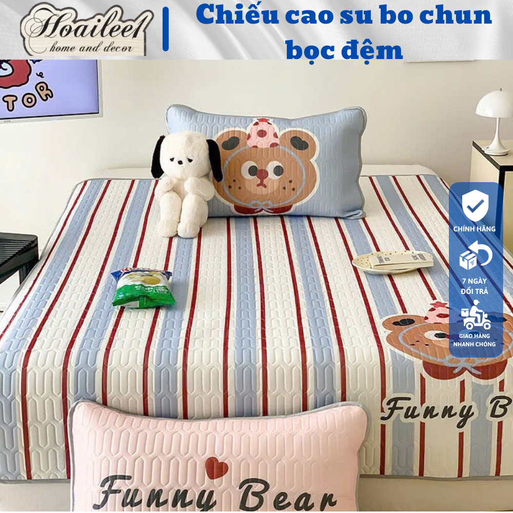 Chiếu cao su non 5d chiếu điều hòa mủ cao su mẫu mã đa dạng kích thước m6 m8 2m