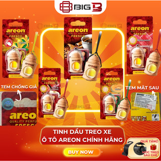 Tinh Dầu Treo Xe ô Tô AREON có Tem CHÍNH HÃNG- Tinh Dầu AREON Nước Hoa Khử Mùi Xe Hơi Cao Cấp Bulgaria 8ml BIG B