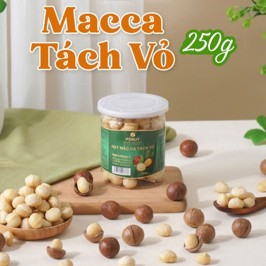 Hạt Mắc ca Úc Tách Vỏ [Hộp 250gram]