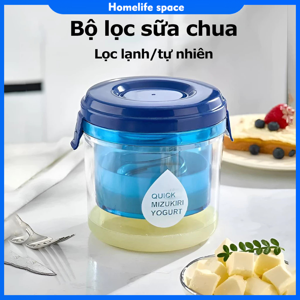 [📢Free shipping🕹️] Bộ lọc sữa chua Hy Lạp,Cốc tách nước whey làm sữa chua hy,làm sữa chua hy lạp
