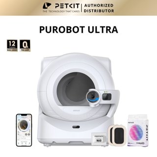   New 2026  Máy Vệ Sinh Cho Mèo Máy Dọn Phân Mèo Tự Động PETKIT PUROBOT ULTRA Có Camera AI 