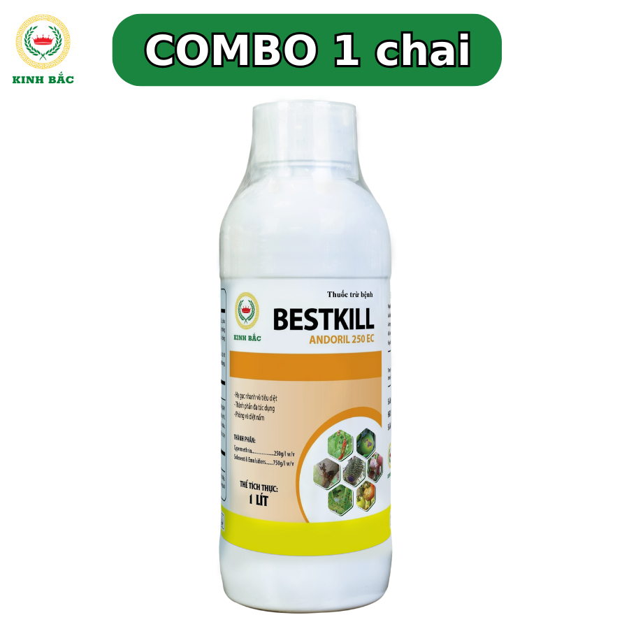 COMBO 1 chai, Kinh Bắc - BESTKILL - Diệt và Phòng - Vàng lá, thối rễ, thán thư, sương mai