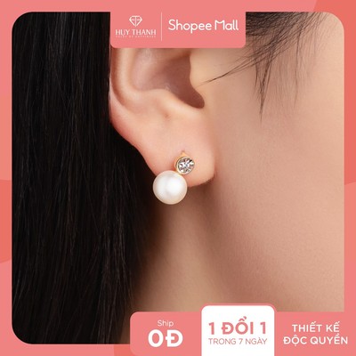 Bông Tai Nữ Vàng Tây 14K BTBTCC103 Huy Thanh Jewelry