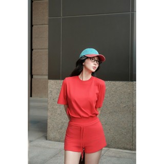  Áo thun trơn tay ngắn cổ tròn COCOBEBE SWIT TEE 