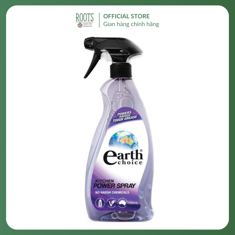 (Ship hỏa tốc) EARTH CHOICE - Nước Lau Bếp, Kitchen Power Spray (600ml)