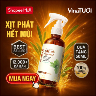 Xịt Khử Mùi Hôi Chân Giày VINA TƯƠI Tinh Dầu Thiên Nhiên Khử Khuẩn An Toàn