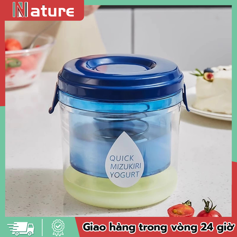 [🚛Free shipping] Bộ lọc sữa chua Hy Lạp,Cốc tách nước whey làm sữa chua hy,làm sữa chua hy lạp