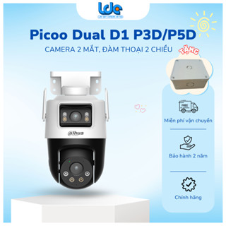 Camera Wifi Ngoài Trời Dahua 2 Mắt Kép P3D-6MP/P5D-10MP ,Cảnh báo đèn chớp và còi hú,Có màu ban đêm