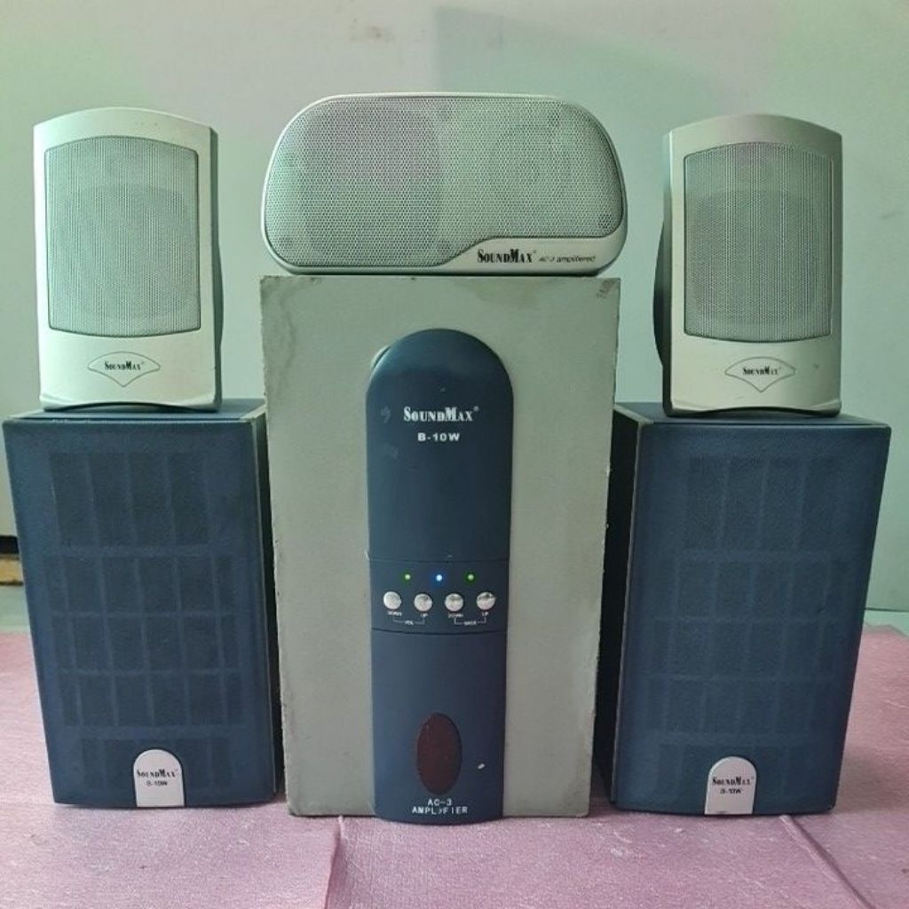 BỘ LOA VI TÍNH 5.1 SOUNDMAX , model: B-10W, ĐÃ GẮN BLUETOOTH, CÔNG SUẤT LỚN TRÊN 100W, đã qua sử dụn
