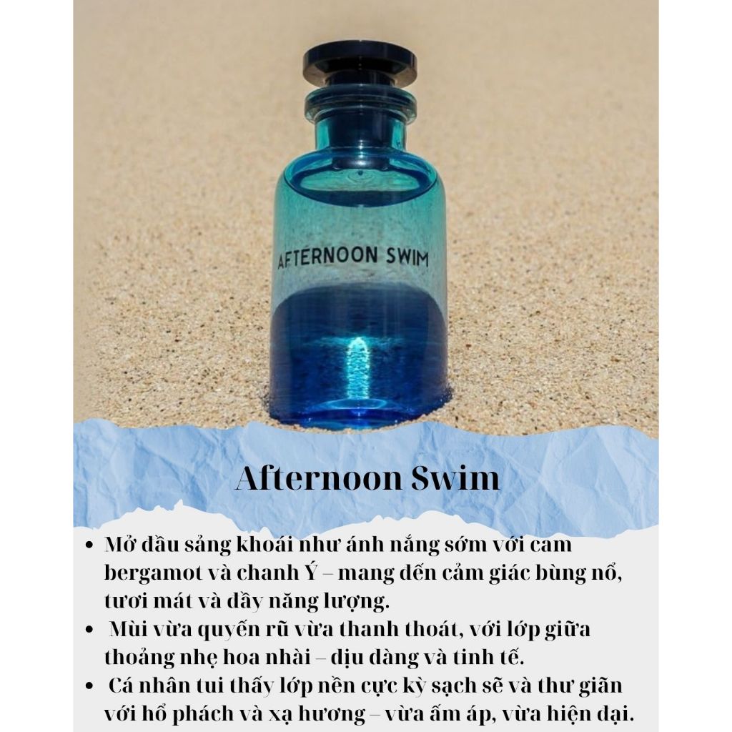 Nước Hoa Chiết 10ml Unisex Afternoon Swim – Hương Thơm Tươi Mới và Tinh Tế