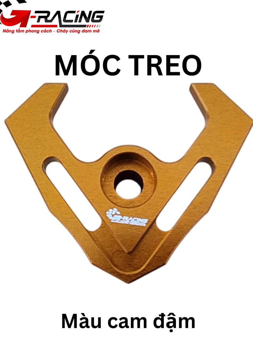 Móc treo nhôm CNC nguyên khối G-Racing Màu Cam| GMT002-7