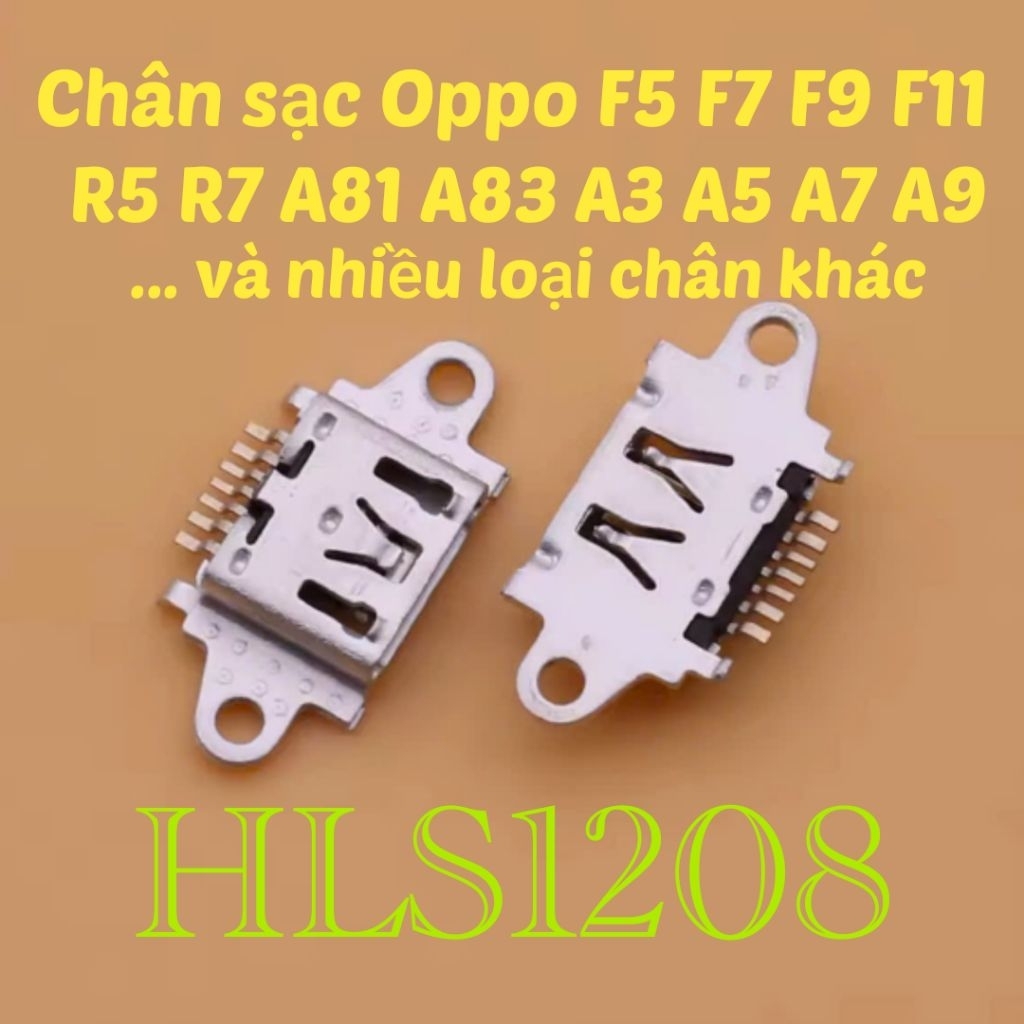 SÉT 10 CHÂN SẠC RỜI OPPO A83 - OPPO F11 - OPPO F11 PRO - OPPO F9 - OPPO F7 - OPPO R5 - OPPO R7 - OPP
