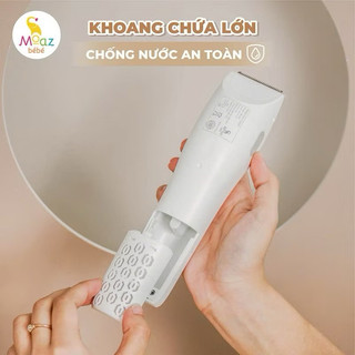 Tông Đơ Cắt Tóc Cho Bé Moazbebe MB100 Có Chế Độ Hút Tóc Siêu Tiện Lợi Kèm Quà Tặng