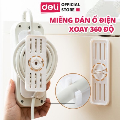 Miếng Dán Ổ Cắm Điện Xoay 360 Dán Tường, Miếng Dán Ổ Điện Treo Dây Điện Tiện Lợi Tiết Kiệm Không Gian