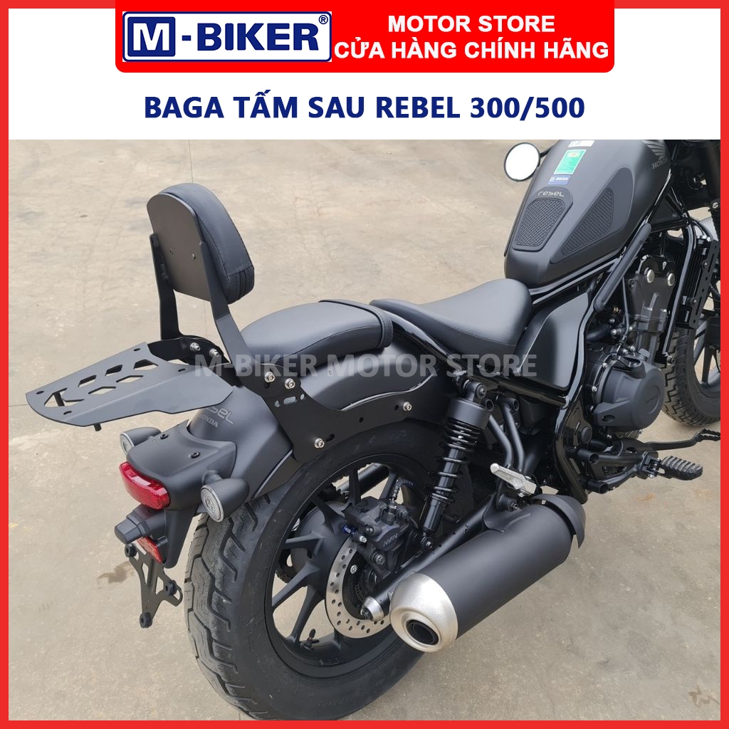 Baga rebel 500 baga rebel 300 baga rebel 250 có tựa lưng điều chỉnh độ nghiêng. Có vị trí gắn ốp chắ