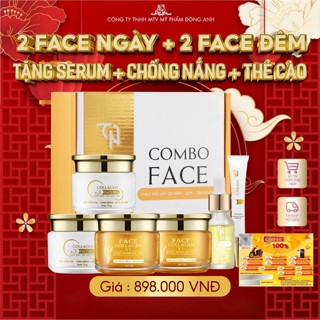 [Mua 4 TẶNG 2] Combo 2 Face Ngày + 2 Face Đêm TẶNG Serum và Kem Chống Nắng Đông Anh Chính Hãng
