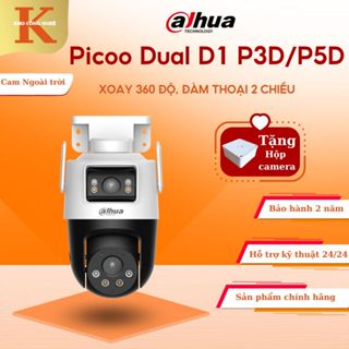 Camera Wifi Ngoài Trời Dahua 2 Mắt Kép P3D-6MP/P5D-10MP ,Cảnh báo đèn chớp và còi hú,Có màu ban đêm