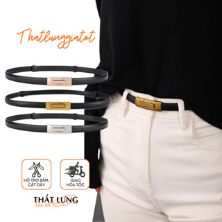 Thắt lưng nữ đai váy da thật thanh lịch nhiều màu bản nhỏ 1.3cm TLD043 - Thắt Lưng Giá Tốt