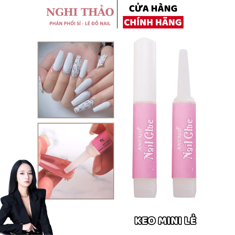 Keo dán móng mini nail box 2g Nghi Thảo Nails