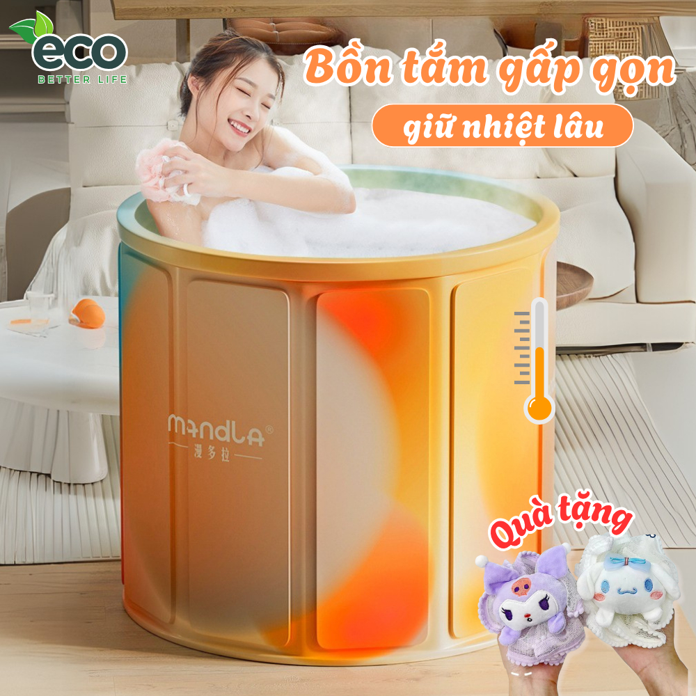  Bồn Tắm Gấp Gọn Tự Bung Cho Người Lớn Bể Bơi Cho Trẻ Em Tại Nhà Bồn Ngâm Người Dung Tích Lớn 150L 