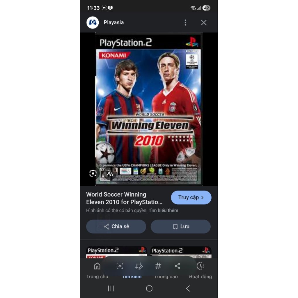 đĩa game p s 2 winning eleven 10