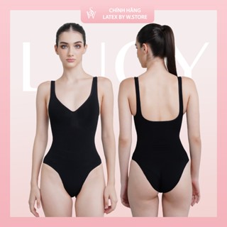 [LUCY - Bản Giới Hạn] Shapewear Bodysuit Cổ Tim, Lưng Vuông - Áo Định Hình Body Sát Nách,Cổ Tim Shape Fit Cơ Thể W.Store