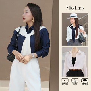 Áo Sơ Mi Nữ Dài Tay Basic – Dáng Suông, Mềm Mịn, Tôn Vóc Dáng - Miolady