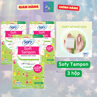 Băng vệ sinh nữ Sofy Tampon siêu thấm mềm mại hộp 9 ống - Hàng nhập khẩu từ Nhật Bản
