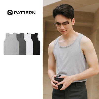 Áo ba lỗ basic thun gân tăm 4 màu PATTERN PA022