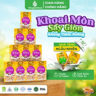  Combo 10 túi Khoai Môn sấy giòn KHÔNG ĐƯỜNG Nonglamfood 100g crispy Dried Taro Healthy Snack 