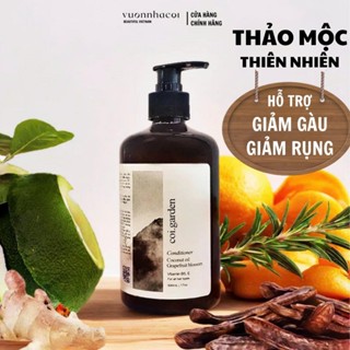 Dầu gội bồ kết gừng bưởi thảo mộc VƯỜN NHÀ CỘI giúp giảm rụng hỗ trợ mọc tóc lâu bết