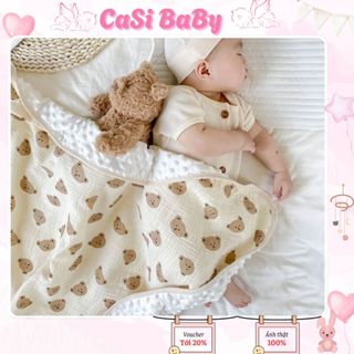 Chăn Xô Muslin Hạt Đậu Cho Bé 80x100cm, Mềm Mại Nhiều Họa Tiết Dễ Thương – CaSi Baby